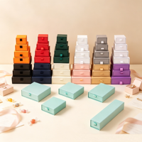 Boîtes cadeaux de luxe personnalisées en carton rigide avec tiroir coulissant, doublées d'éponge, vernies, forme sur mesure pour parfum