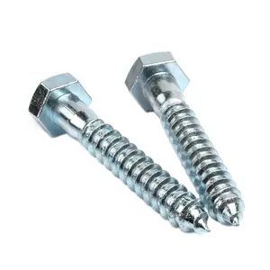 IIIBEAR Hot Sales Carbon Steel Zinc Plated Hex Head Wood Screws