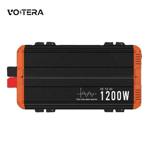 Onduleur à onde sinusoïdale pure 12V à 220V 1200W convertisseur de tension cc à ca 12 220 Mini-voiture alimentation onduleur solaire - Product Image 1