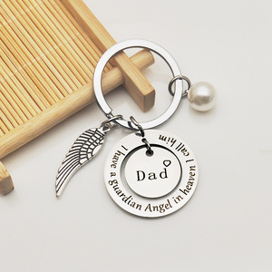 Portachiavi Commemorativo per Mamma, Regalo per la Perdita della Madre, 'Ho un <span class=keywords><strong>Angelo</strong></span> Custode in Cielo, la Chiamo Mamma', Portachiavi di Condoglianze e Ricordo - Product Image 2