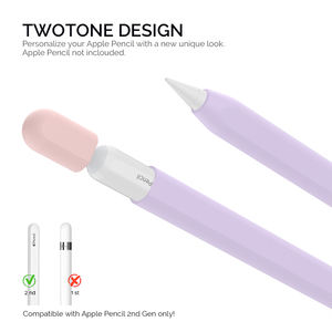 AhaStyle – housse de protection bicolore pour Apple Pencil, étui Ultra fin en Silicone Compatible avec Apple Pencil 2nd Ge - Product Image 2