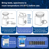 Kits manuels professionnels de test de drogue d'urine panneau DOA Cup Kit de test de Diagnostic rapide certifié CE garantie de 2 ans hôpital à domicile