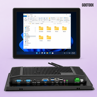 Panel PC Industrial Todo en Uno de 12.1/13.3/15/15.6/21.5 Pulgadas, Montaje Empotrado, Sin Ventilador, Puertos RS232 RS485 COM, VESA
