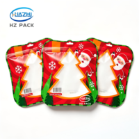 Sacs d'emballage antistatiques à fermeture éclair trois côtés de forme spéciale pour Noël, pour lait, gelée, bonbons, jouets, PET/PE