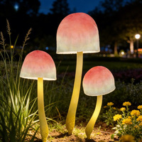 LED Simulations-Pilzlampe IP65-Zertifiziert Leuchtende Mädchenrosa Modellierung Dekorative Garten- und Sehenswürdigkeiten-Beleuchtung für Kulturtourismus