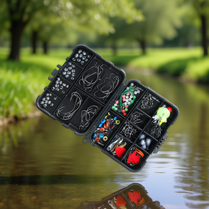 Kit de Accesorios de Pesca Portátil para Exteriores, Juego de 188 Piezas de Aparejos de Pesca de Plástico para Pesca en Agua Dulce - Product Image 2