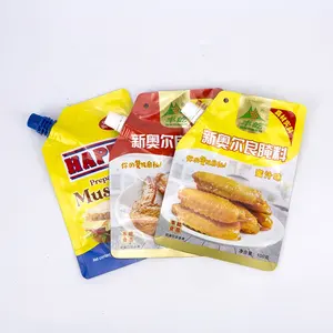 販促用防水スタンドアップポーチアルミホイルトマトペーストフードバッグケチャップトマトソースプラスチック包装袋