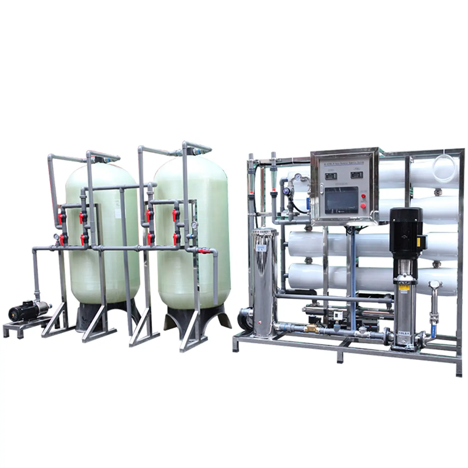 سعر المصنع حار بيع 4000L / H نظام التناضح العكسي مصنع تنقية مياه الشرب فلتر معالجة المياه