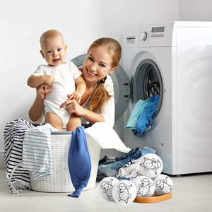 2025 nouvelle tendance aux états-unis drôle mouton fait à la main réutilisable NZ <span class=keywords><strong>laine</strong></span> feutre sèche boules comme on le voit à la télévision - Product Image 6