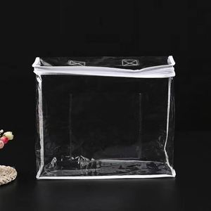 Wholesale Custom Logo Large Organizer <b>Vinyl</b> Clear Transparent PVC <b>Bag</b> Zipper Portable Waterproof Home Storage Foldable Design - Product Image 6