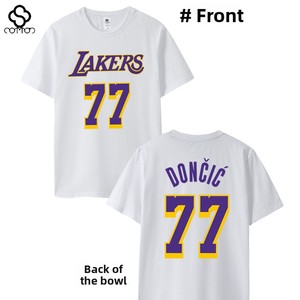 เสื้อแข่งทีมเลเกอร์ส ซิตี้ อิดิชั่น ฤดูใบไม้ผลิ/ฤดูร้อน รุ่นดอนซิช หมายเลข เสื้อยืดแขนสั้นสำหรับฝึกซ้อมบาสเก็ตบอล ทรงหลวม ผ้าฝ้าย 100% สไตล์สปอร์ต ลายตัวอักษร - Product Image 5