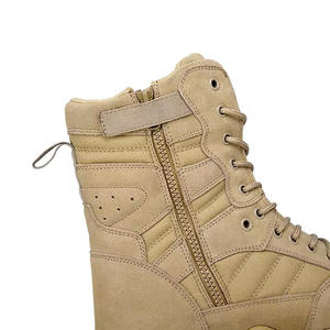 Bottes de <span class=keywords><strong>combat</strong></span> tactiques personnalisées respirantes Jungle en cuir noir jaune marron <span class=keywords><strong>beige</strong></span> XINXING - Product Image 4