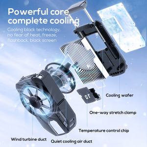 MEMO DLA3 Cooler <b>Phone</b> LED Digital Screen to Show Temperature Portable Gaming <b>Phone</b> Cooler with Blue Light - Product Image 6