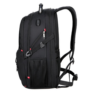 La mejor mochila negra de gran capacidad de 40L impermeable y ligera para llevar en el trabajo, mochila de viaje de negocios para hombres con compartimento para ordenador portátil - Product Image 3