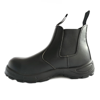 Bottes de travail minières industrielles imperméables résistantes à l'huile acides sans lacet bottes de sécurité à enfiler chaussures de sécurité à bout en acier sans lacet