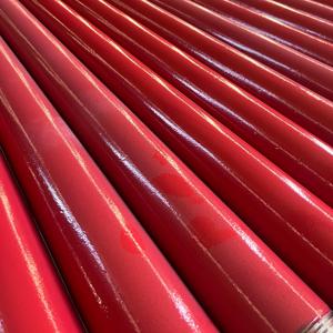 Tuyau en acier recouvert de plastique rouge, tuyau en acier au carbone anti-corrosion avec revêtement en poudre époxy rouge pour la lutte contre l'incendie, l'alimentation en eau - Product Image 2