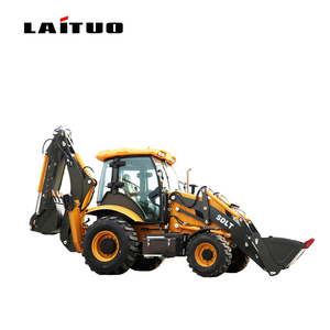 Экскаватор-погрузчик LaiTuo, прицепной, 4WD, дизельный, землеройная техника с фронтальным погрузчиком, производство Шаньдун - Product Image 1