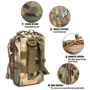 आउटडोर मोले एडमिन पाउच छोटे बैग बहु-उद्देश्य उपयोगिता edc उपकरण चिकित्सा सामरिक मोले आईफ़क कमर सेल फोन बैग - Product Image 3