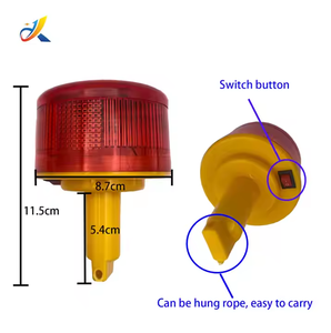 Luces de Señalización LED <span class=keywords><strong>Solares</strong></span> para Seguridad Vial con Marcador Prismático de Alta Intensidad para Jardín, Tráfico y Construcción - Product Image 4