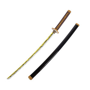 Alta calidad Yellow Blade Demon Slayer <span class=keywords><strong>Kaigaku</strong></span> Kidults juego de rol juguete Katana espadas para juego de Cosplay - Product Image 1