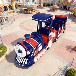 <span class=keywords><strong>Train</strong></span> touristique écologique à batterie et électrique avec moteur silencieux pour les visites des zoos et des réserves naturelles - Product Image 5