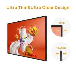 HUSHIDA Android 32 43 50 55 Inch Wall Mount Lcd Digital Signage Advertising Player