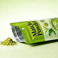 Sachets refermables écologiques de 1 kg pour farine, laminés, avec trou de suspension 22*32 (10-12 cm) pour poudre de Matcha