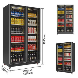 Étagères réglables à double position, refroidisseurs d'exposition, réfrigérateur d'exposition de boissons - Product Image 3