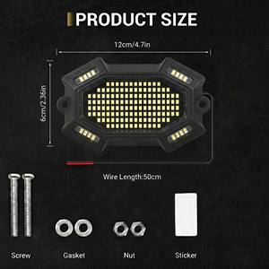 Kit de Luces LED Lumina 184 para Bajos de Vehículos, Color Blanco Puro, 12V, Súper Brillantes, Luces de Halo para Chasis, para Camiones, SUV, Jeep, UTV, ATV y Automóviles - Product Image 4