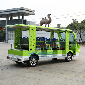 Bus touristique électrique en forme de grenouille de dessin animé pour parcs d'attractions, avec climatisation - Product Image 4