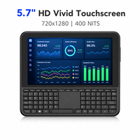 Mini PC Portátil de 5.7 Pulgadas, Intel N95, 16GB RAM, 512GB SSD, Windows 11, Laptop para Juegos con Teclado Retroiluminado y RJ45