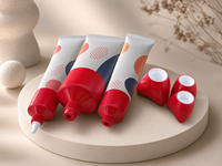Tube Kosmetik Kosong Bentuk Bunga Spesial Diameter 40mm, Bahan PE Laminasi ABL Tren 2026, Tutup Sekrup, Sablon Sutra
