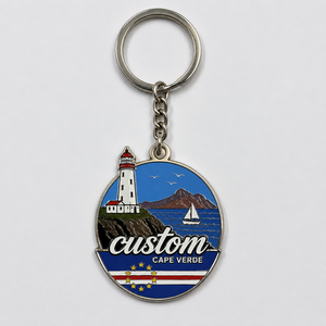 Porte-clés personnalisés de haute qualité du <span class=keywords><strong>Cap</strong></span>-<span class=keywords><strong>Vert</strong></span>, avec drapeau du pays et monuments, design de <span class=keywords><strong>voyage</strong></span> en Afrique, souvenir, par le fabricant - Product Image 2