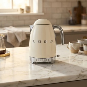<span class=keywords><strong>Hervidor</strong></span> Retro <span class=keywords><strong>Smeg</strong></span> KLF04 de 1.7L, Acero Inoxidable, 7 Ajustes de Temperatura, Diseño Italiano Vintage, <span class=keywords><strong>Hervidor</strong></span> de Agua para el Hogar - Product Image 1