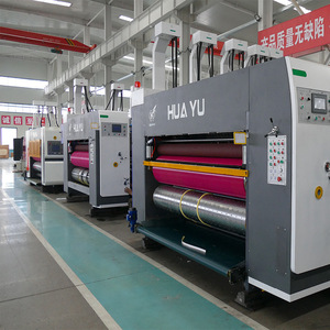 Machine d'impression de cartons entièrement automatique Huayu 1224 deux couleurs avec rainurage et découpe pour la production d'emballages - Product Image 2