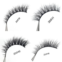 Vente en gros de faux cils courts en vison 3D faux cils naturels faux cils maquillage extension de cils en vison 10-13mm