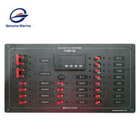 Panneau de distribution d'alimentation avec disjoncteur personnalisé AC/DC 12V-220V, panneau de commande principal multifonctionnel pour yacht