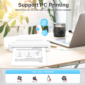 A4 Thermal <b>Printer</b> D210 203DPI 2600mAh Pocket Photo Document Note Tattoo Printing Wireless Bluetooth Inkless Thermal <b>Printer</b> - Product Image 4