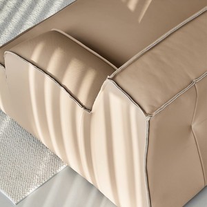 Ý hiện đại sang trọng da sofa tối giản thiết kế mới Da Bò Đầu lớp cho căn hộ hoặc biệt thự hình vuông phòng khách - Product Image 5