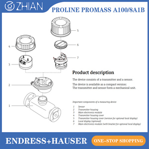 เครื่องวัดอัตราการไหลแบบคอริโอลิส Endress+Hauser E+H Proline Promass A100 สำหรับงานสุขาภิบาลและแก๊ส ทำจากสแตนเลส เหมาะสำหรับการวัดอัตราการไหลขนาดเล็ก - Product Image 5