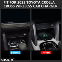 Cargador Inalámbrico Magnético para Encendedor de Cigarrillos, Compatible con Toyota Corolla Cross 2020-2023, Carga Rápida de 18V, Material Ignífugo