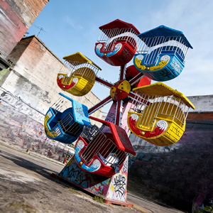 Rueda de la Fortuna Decorativa Navideña Directa, Rueda de la Fortuna Navideña para Exteriores, FRP+Acero, Nuevo Diseño 2025 para <span class=keywords><strong>Instalaciones</strong></span> de Parques de Atracciones - Product Image 2