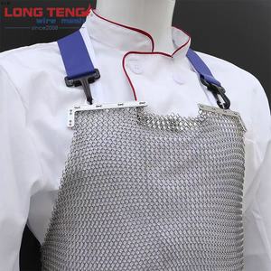 Tablier <span class=keywords><strong>de</strong></span> protection en acier inoxydable 304 durable tissé par mailles en chaîne pour boucher Tablier en <span class=keywords><strong>maille</strong></span> en chaîne pour la sécurité - Product Image 2