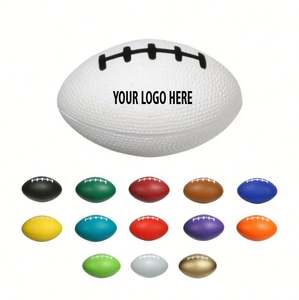 Ballon anti-stress personnalisé avec logo - Forme de ballon de football américain et de rugby, jouets à presser, cadeaux promotionnels pour les événements d'entreprise - Product Image 3