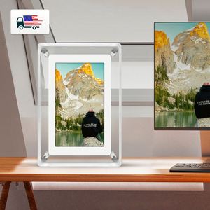 Marco de Fotos <span class=keywords><strong>Digital</strong></span> de 5 Pulgadas con Pantalla IPS y 4 GB, <span class=keywords><strong>Álbum</strong></span> Electrónico de Escritorio, 1280P IPS, Foto/Video/Música, Soporte Trasero para Navidad - Product Image 1