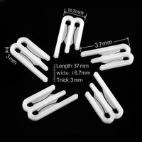 Clips de vêtement en plastique transparent en forme de U pour l'emballage des chemises, marque JY