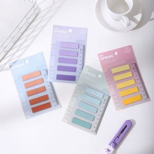 แท็บใส HengXin สติกเกอร์โน้ตไล่สี สติกเกอร์ติดป้าย สำหรับนักเรียน - Product Image 2