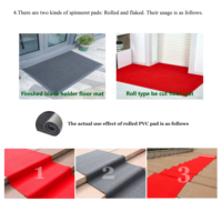 Tapis anti-dérapant commercial tapis de sol vente chaude Pvc bobine rouleau tapis tapis de sol sol en vinyle tapis extérieur