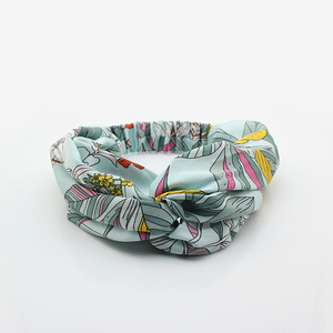 De moda BOHO <span class=keywords><strong>chicas</strong></span> diadema Cruz nudo Floral impreso elástico Twistted diademas para las mujeres - Product Image 4