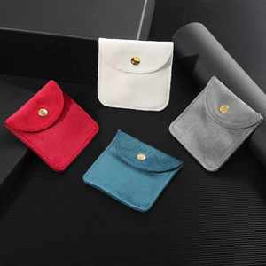 Sacs à boutonnière en velours de soie double face, recyclables et personnalisables, pour bijoux, montres, lunettes, pierres précieuses, colliers, bagues - Product Image 5